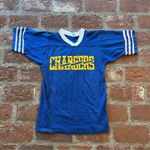 San Diego Chargers Small Blue and Yellow Vintage T-shirt Athletic Jersey NFL